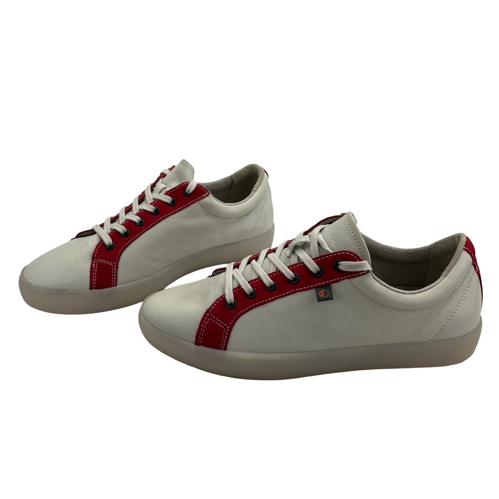 Softino by Fly London White and Red Women's Sneakers